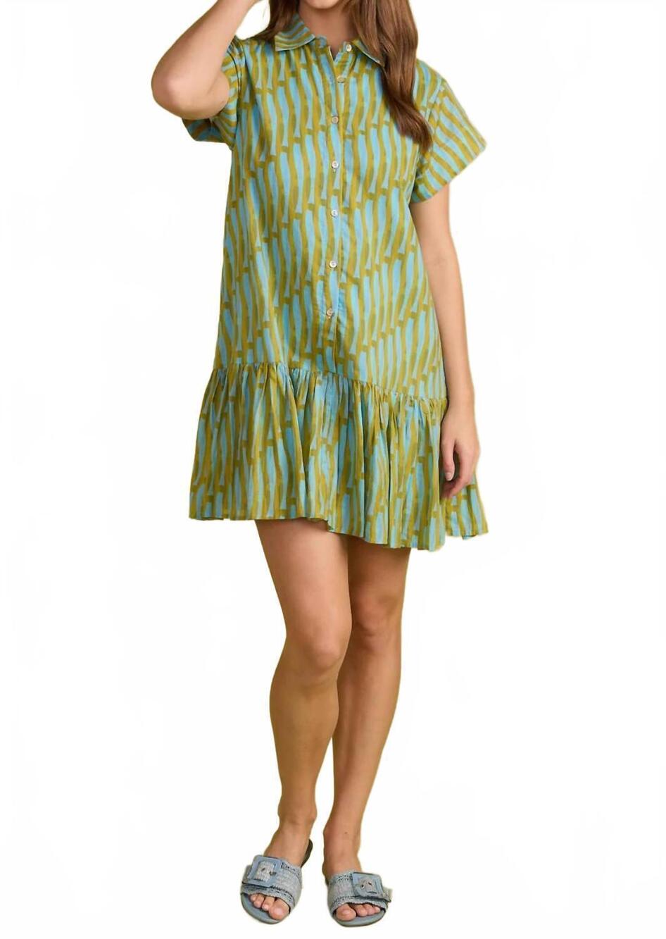 NEW DOUBLE A jenny mini dress in provence